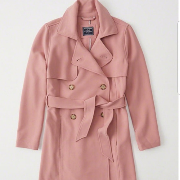 abercrombie pink coat